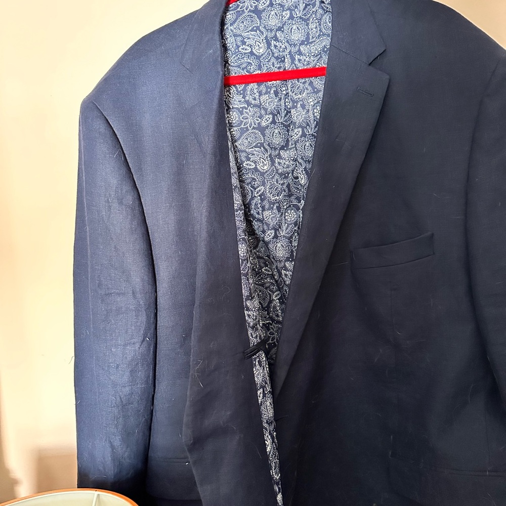 Ralph Lauren Navy Sport Coat with Paisley Lining